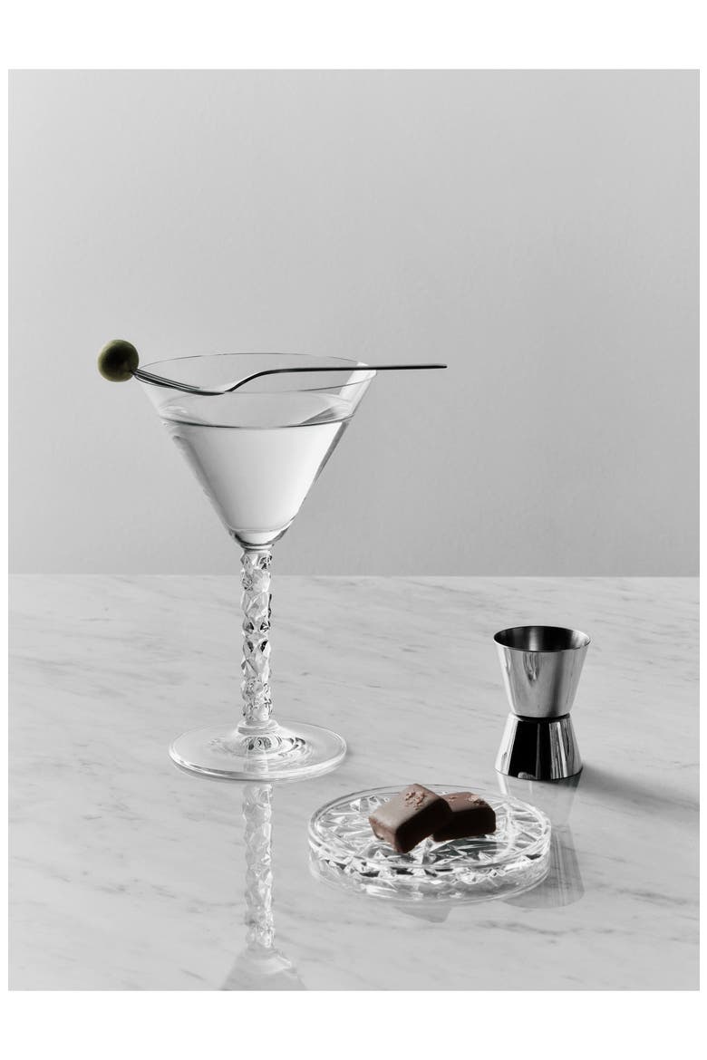 Carat Set of 2 Crystal Martini Glasses, Alternate, color, CLEAR