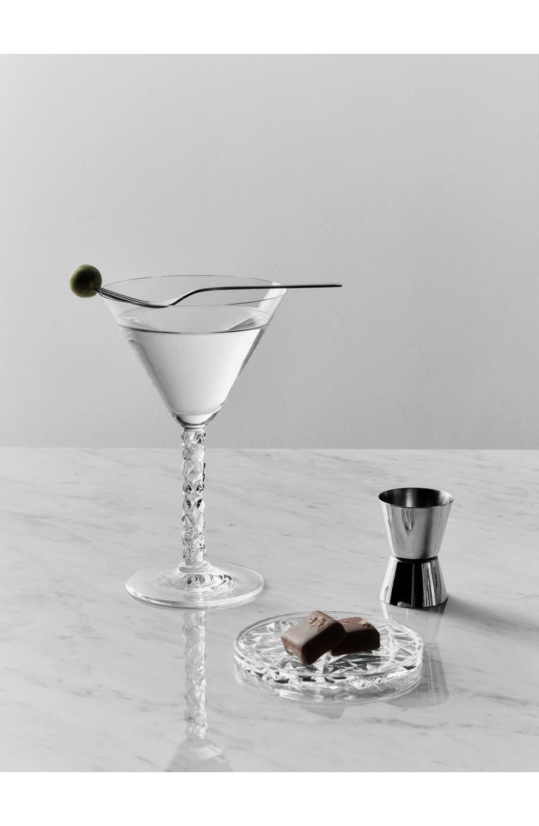 Orrefors Carat Set of 2 Crystal Martini Glasses, Alternate, color, Clear