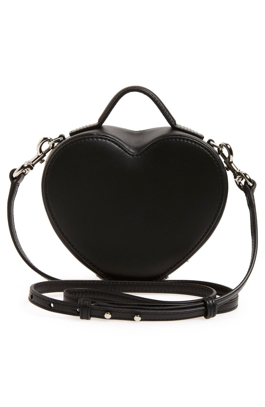 Marc Jacobs Heart Leather Crossbody Bag, Alternate, color, 