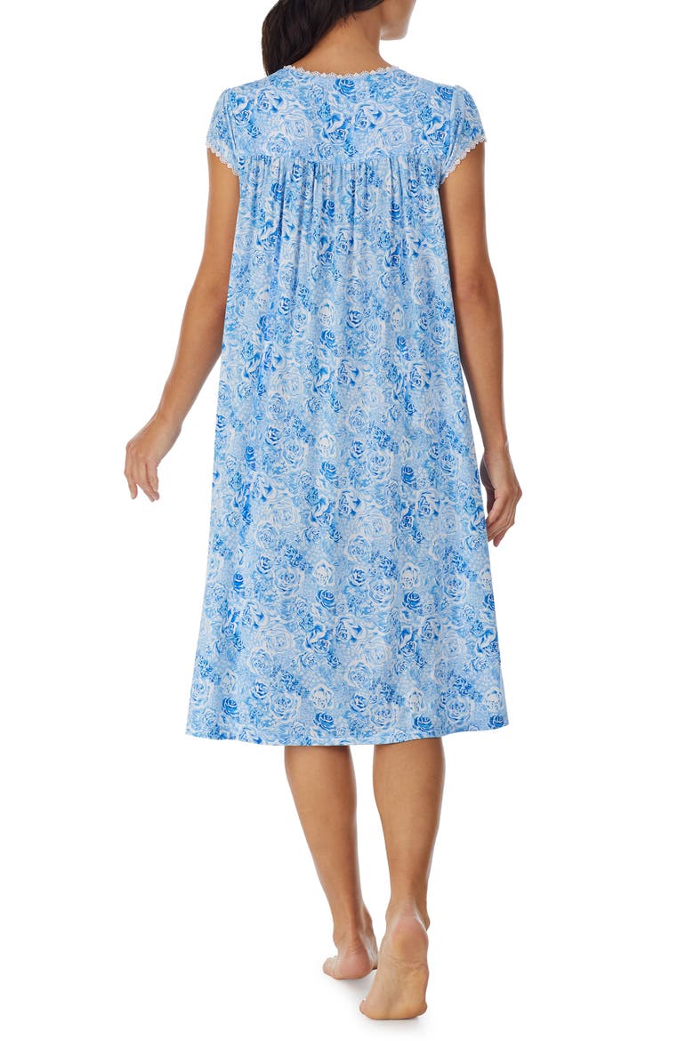 Rose Print Waltz Nightgown, Alternate, color, BLUFLOR