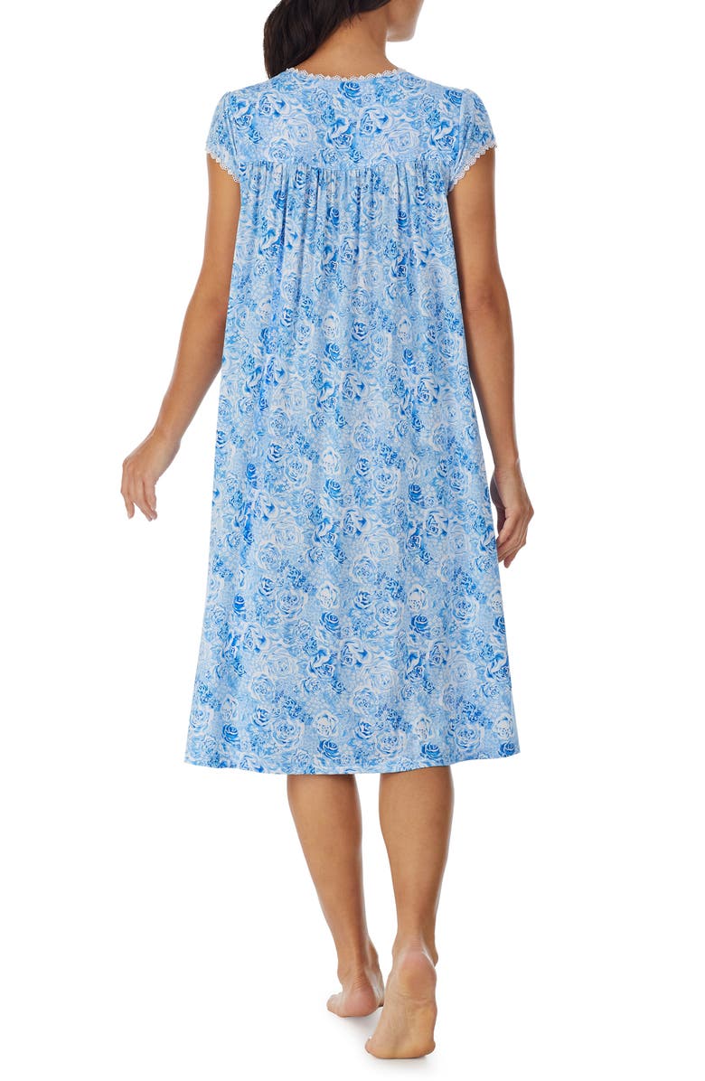 Eileen West Rose Print Waltz Nightgown, Alternate, color, 