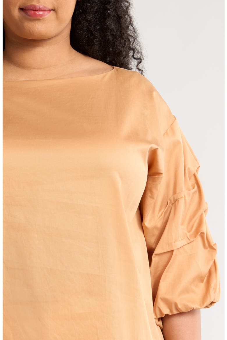 Balia Cotton Popover Top, Alternate, color, SAND