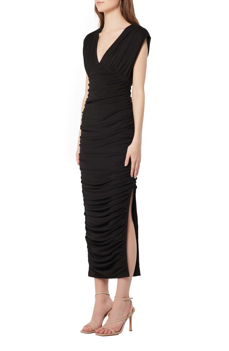 Elliatt Lori Plunge Neck Ruched Sheath Dress, Alternate, color, 
