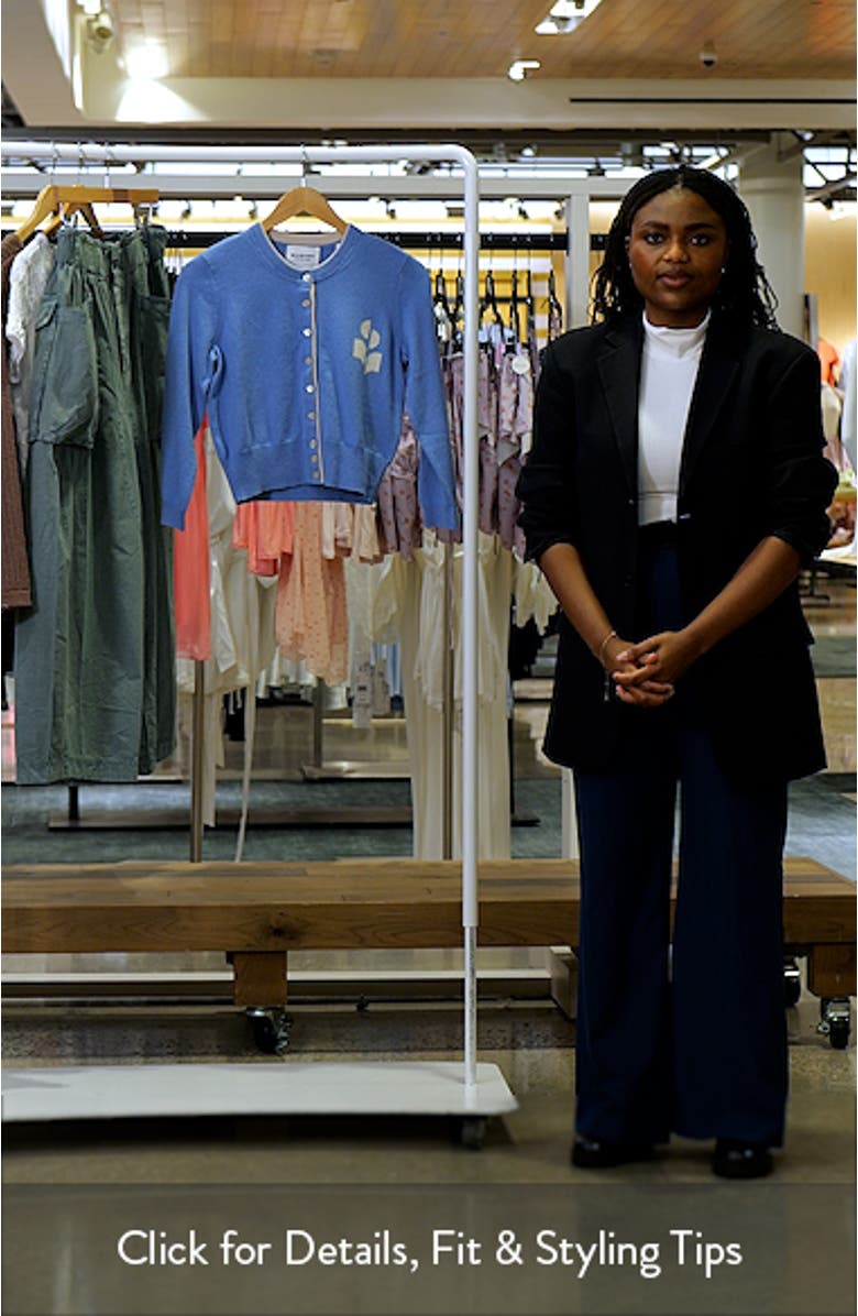 Lona Intarsia Cotton & Wool Cardigan, sales video thumbnail