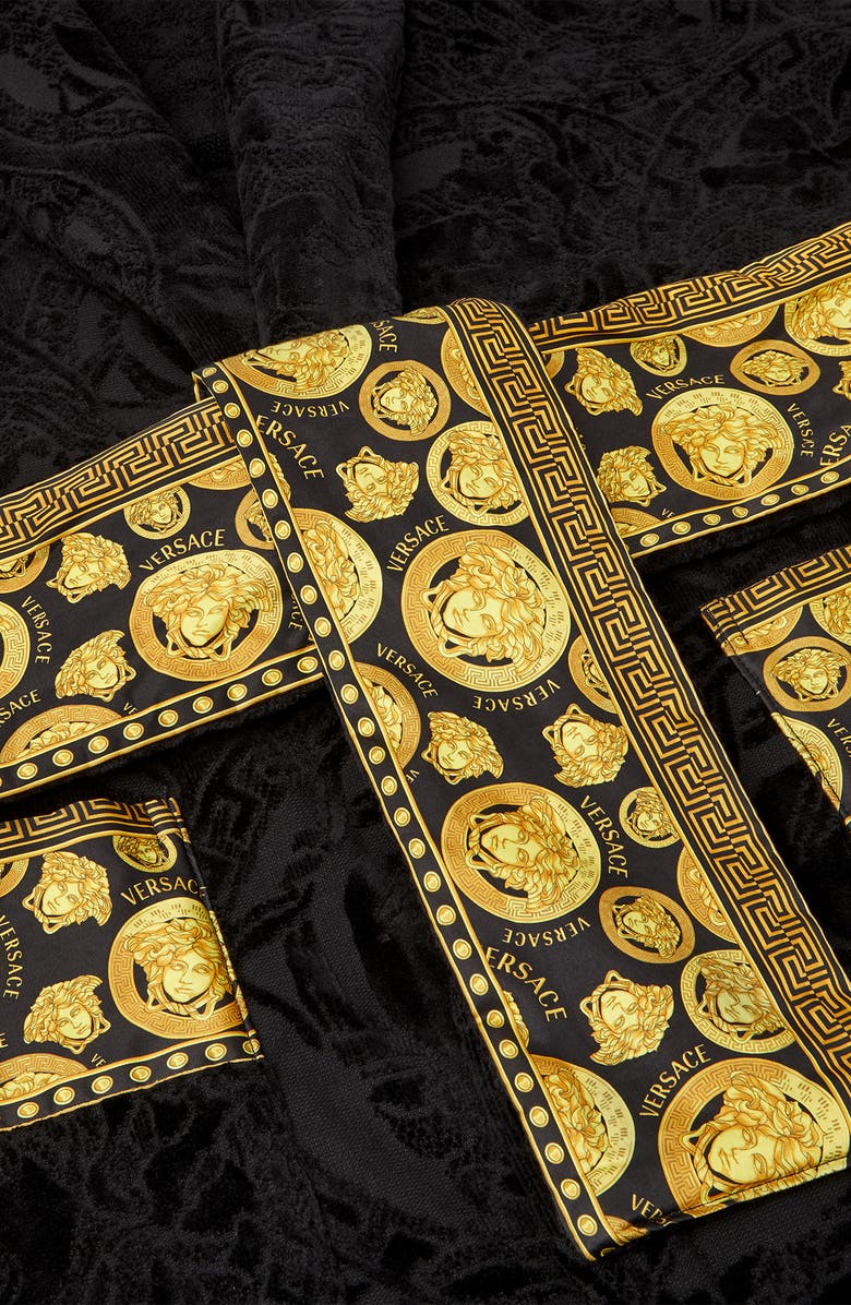 Versace Medusa Amplified Cotton Bath Robe, Alternate, color,
