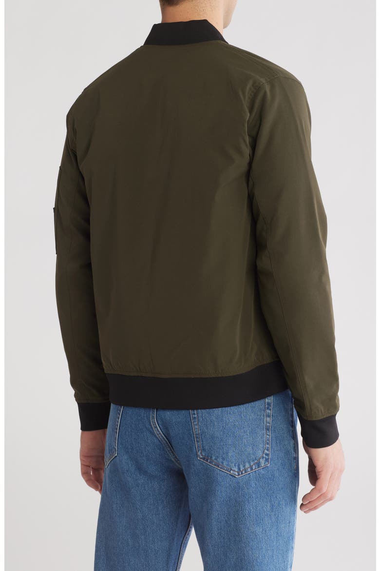 Padded Bomber Jacket, Alternate, color, OLIVE
