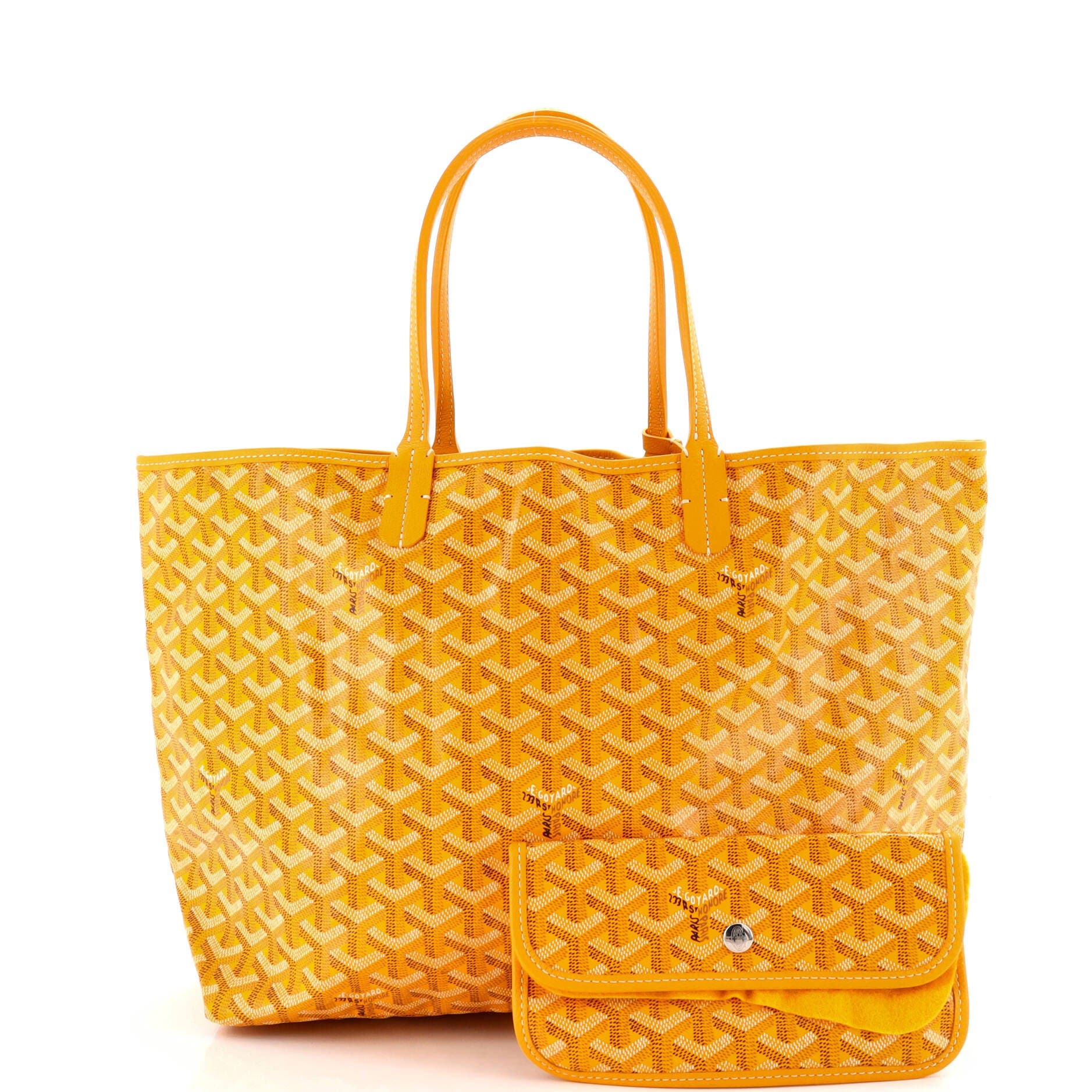 Pre-Owned Goyard Saint Louis Tote Coated Canvas PM, Alternate, color, Orange