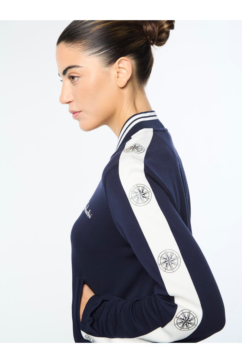 Women's Bussola Track Jacket, Alternate, color, MARITIME BLUE