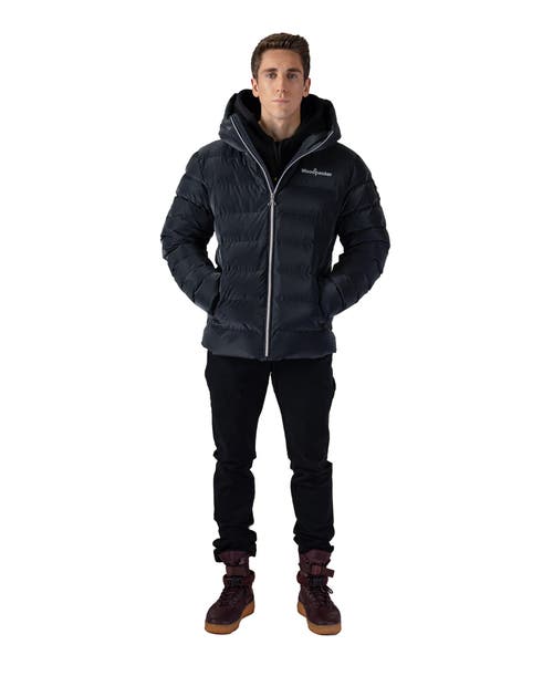 Woodpecker Sparrow Medium Weight Coat In Black