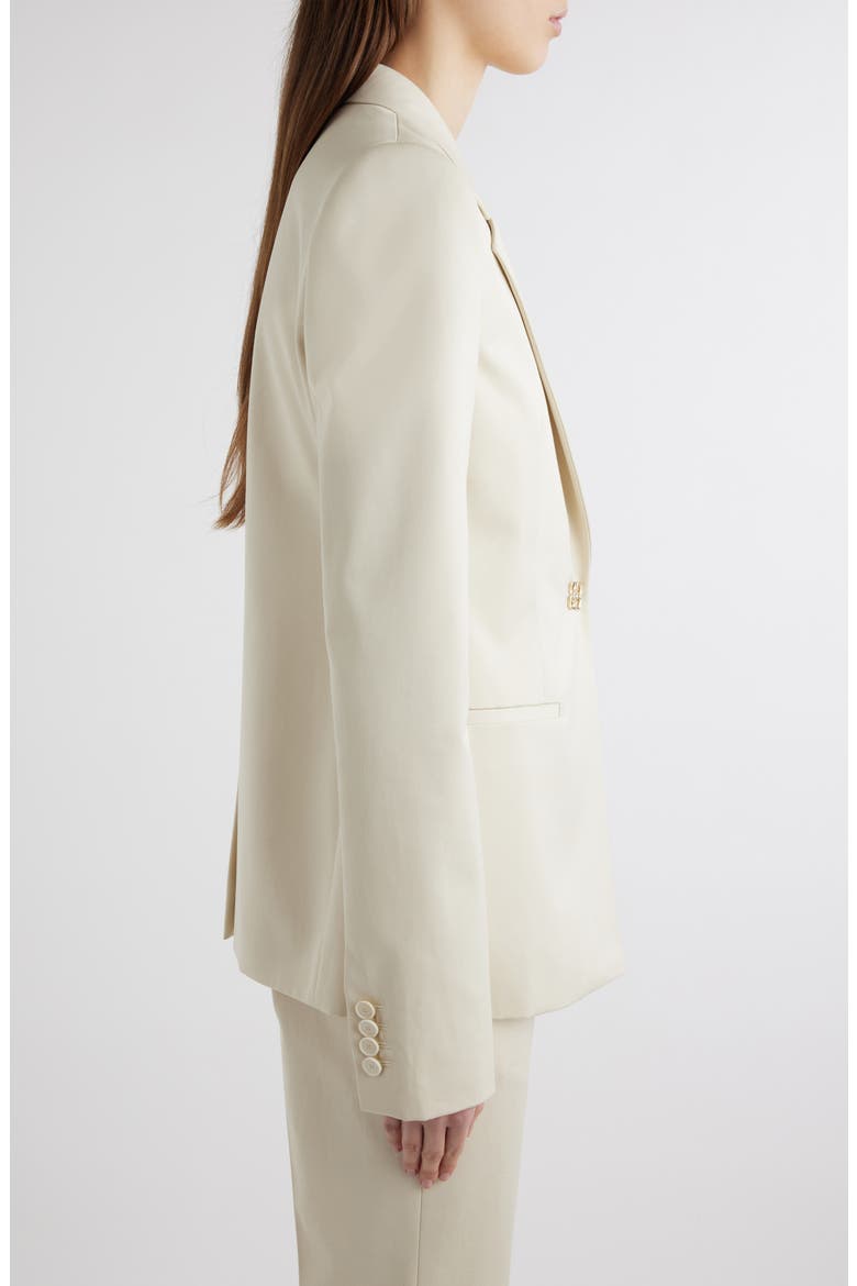Classic Cotton Blazer, Alternate, color, EGGSHELL