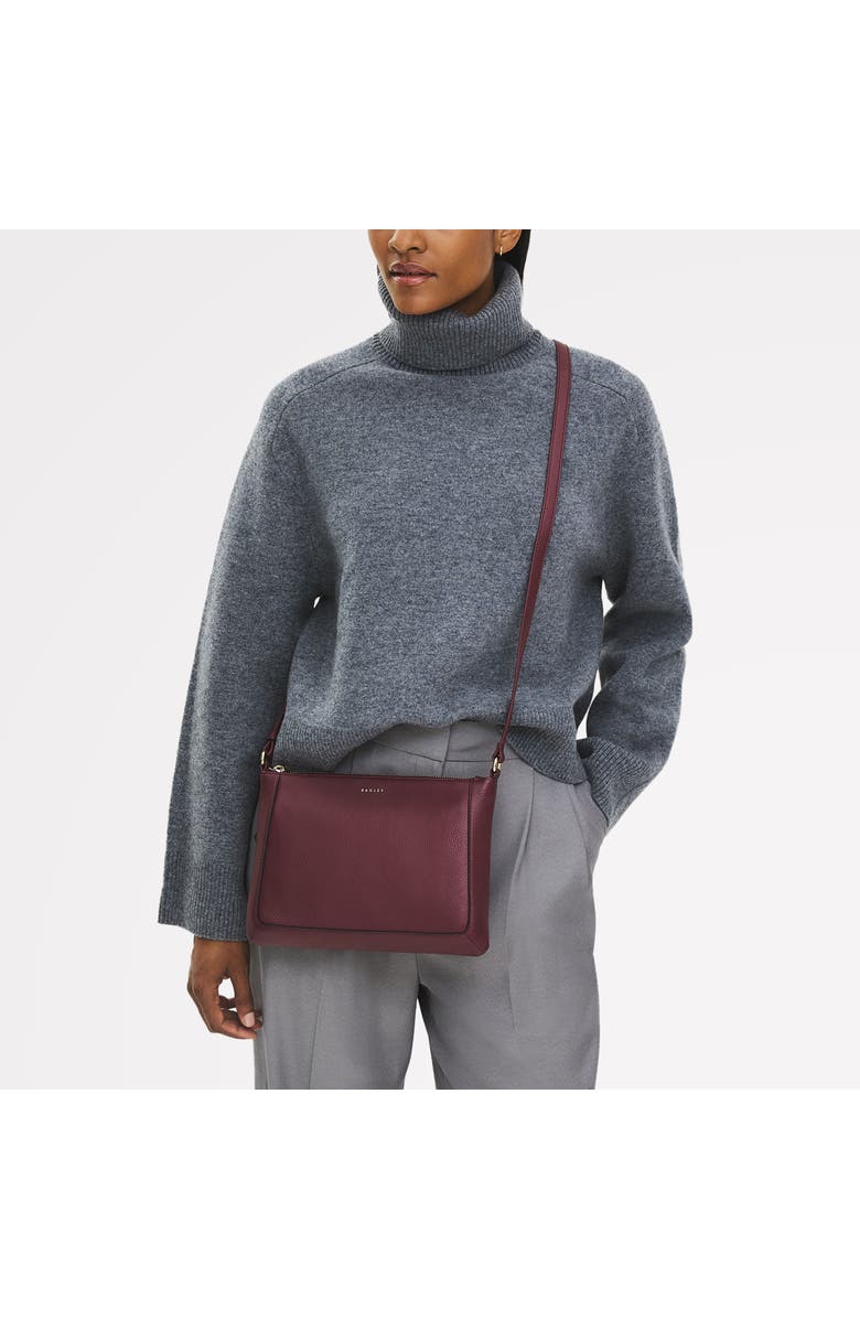 Radley Kew Way Small Ziptop Crossbody Bag, Alternate, color, Merlot