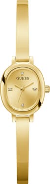 GUESS Oblong Crystal Marker Watch, 21mm