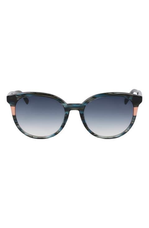 Heritage 55mm Gradient Round Sunglasses