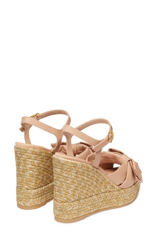 Stuart Weitzman Sofia Espadrille Wedge In Brown
