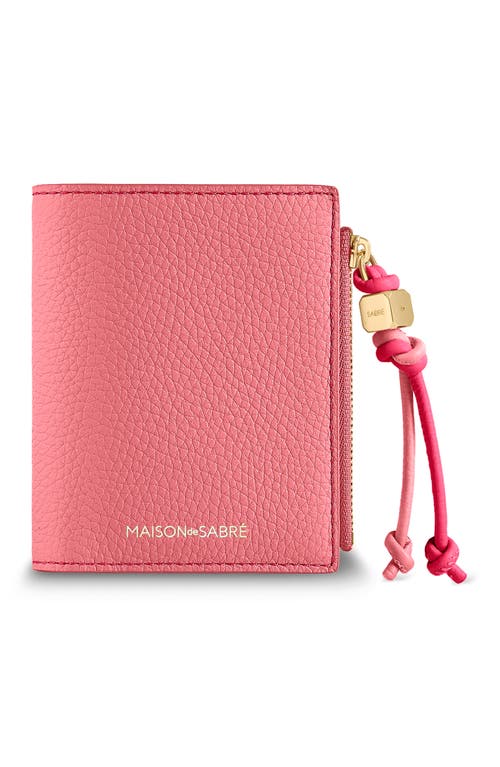 Maison De Sabre Maison De Sabré Small Leather Bifold Wallet In Pink