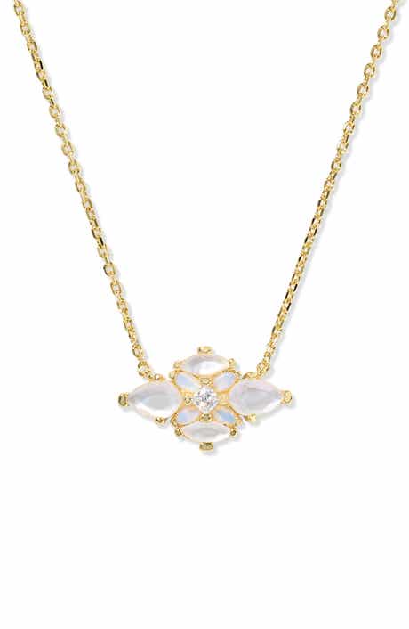 Kendra Scott Abbie Crystal Short Pendant Necklace