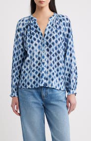 Rails Saint Shibori Print Top