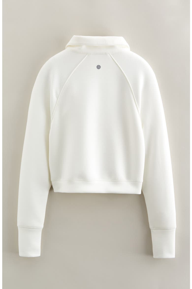 Kids' Varsity Track Half Zip Pullover, Alternate, color, IVORY EGRET
