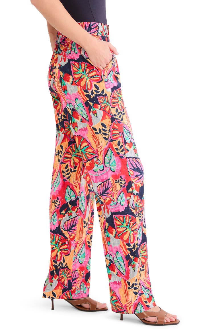 Kauai Garden Wide Leg Pants, Alternate, color, RED MULTI