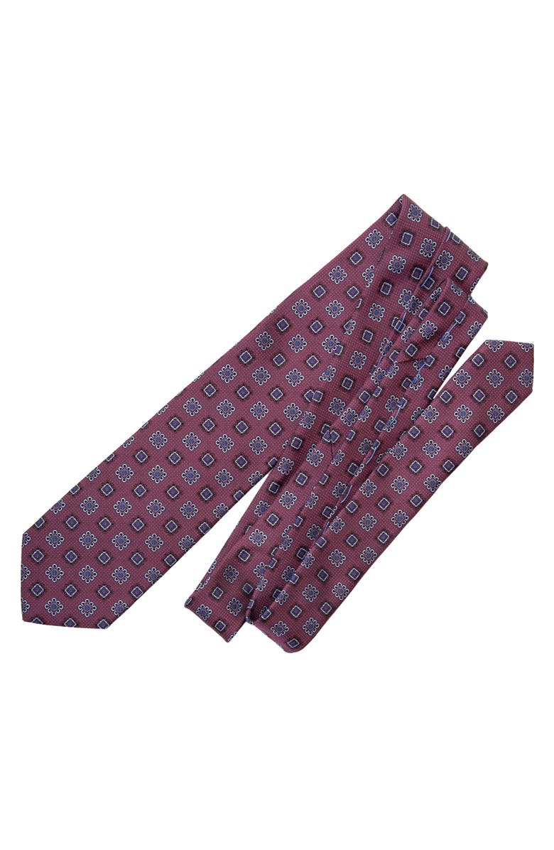 Elizabetta Trento - Extra Long Silk Jacquard Tie for Men, Alternate, color, Raspberry