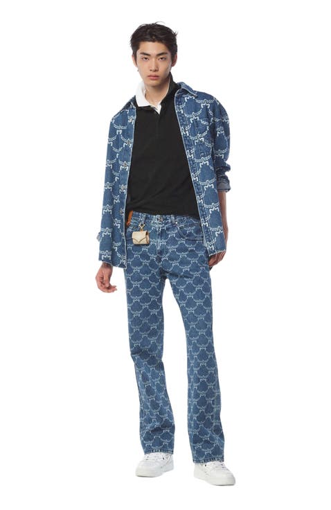 Lauretos Monogram Denim Shirt