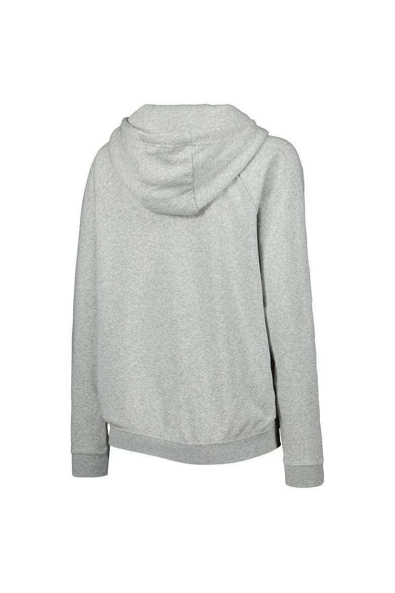 Women's Nike Heather Gray Brazil National Team Lockup Varsity Fleece Raglan Pullover Hoodie, Alternate, color, Heather Gray