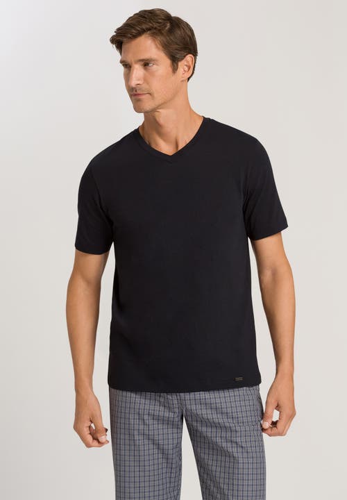 Hanro Cotton Superior T-shirt In Black