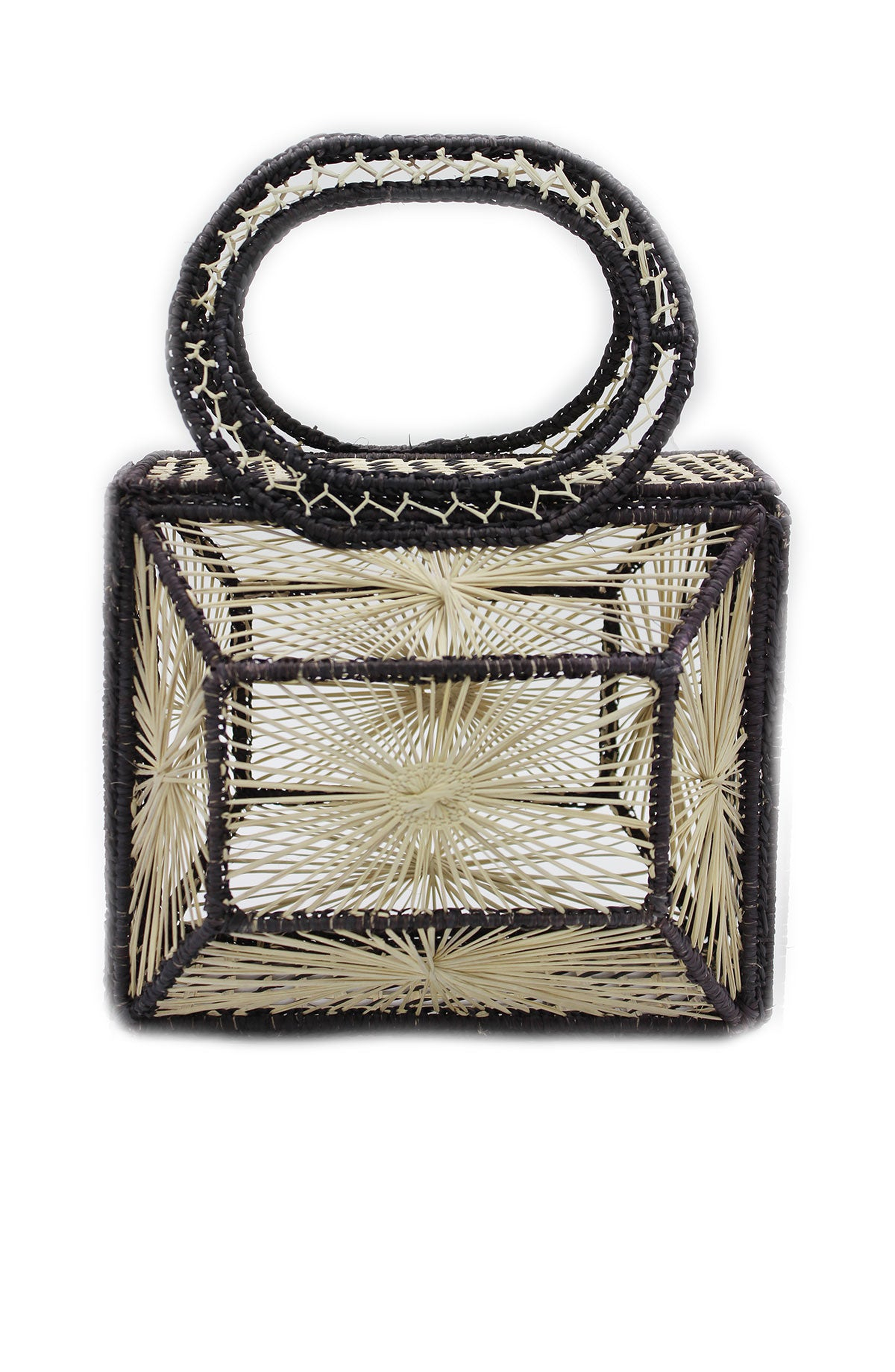 Amazónica Ara Handbag in Beige /Dark Brown 