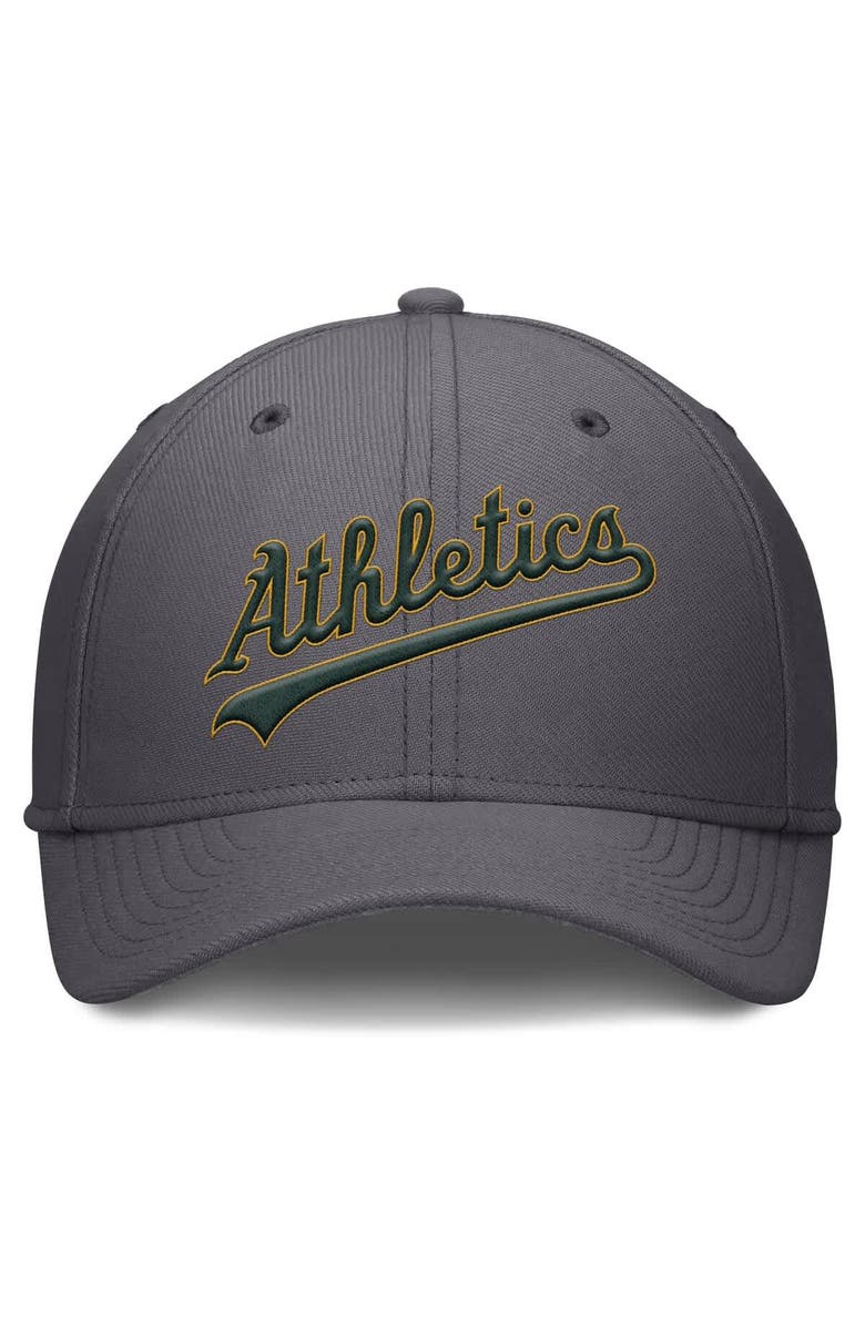 Nike Men's Nike Gray Athletics Swoosh Performance Flex Hat, Alternate, color, Gray