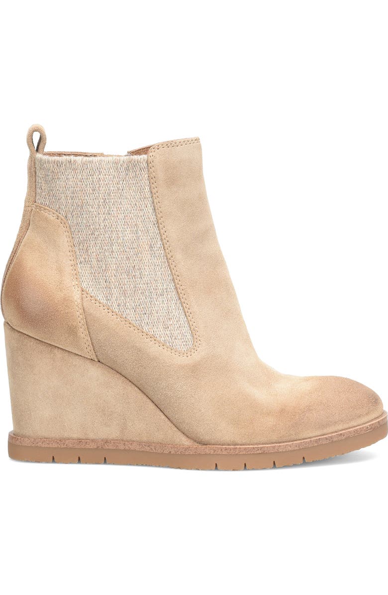 Söfft Monica Wedge Chelsea Boot, Alternate, color, Barley Suede