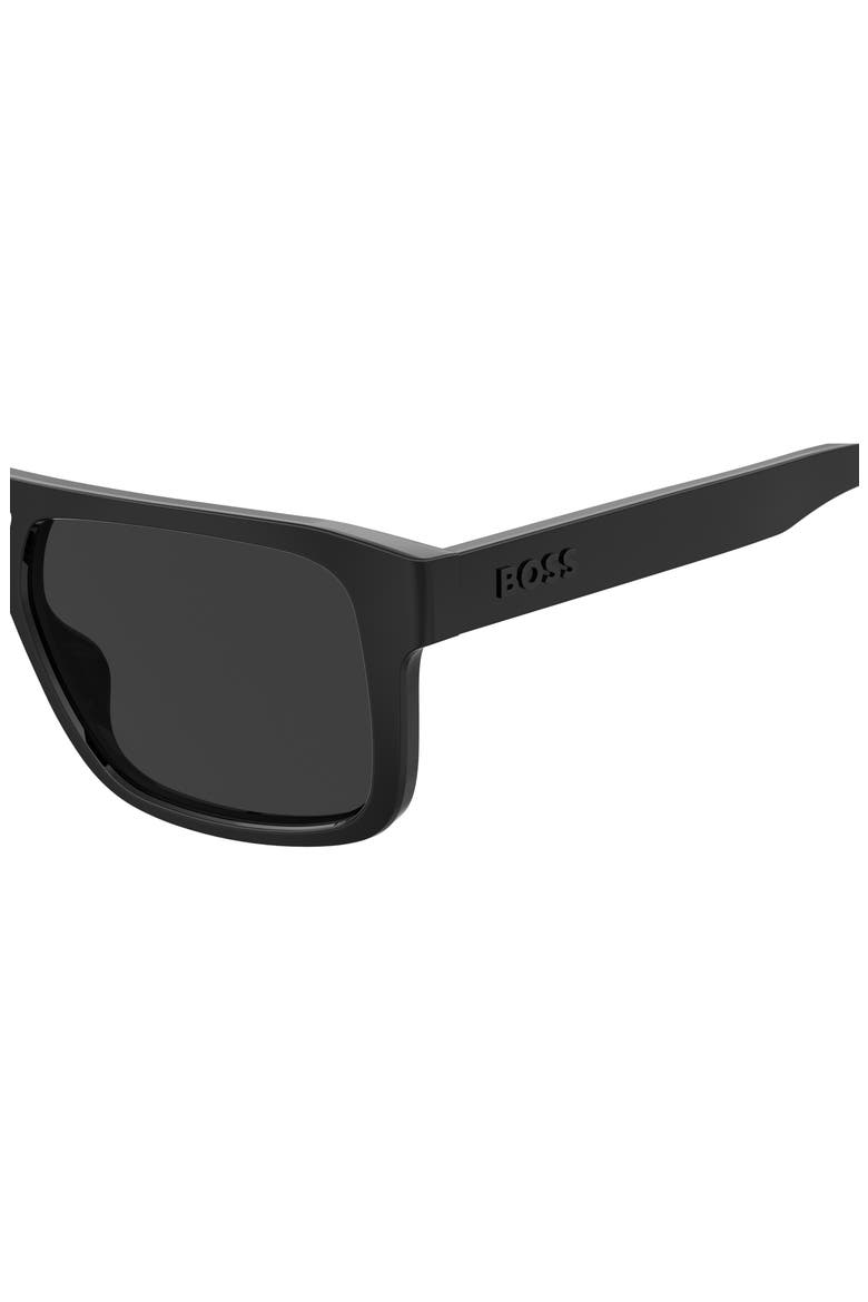 56mm Navigator Sunglasses, Alternate, color, BLACK
