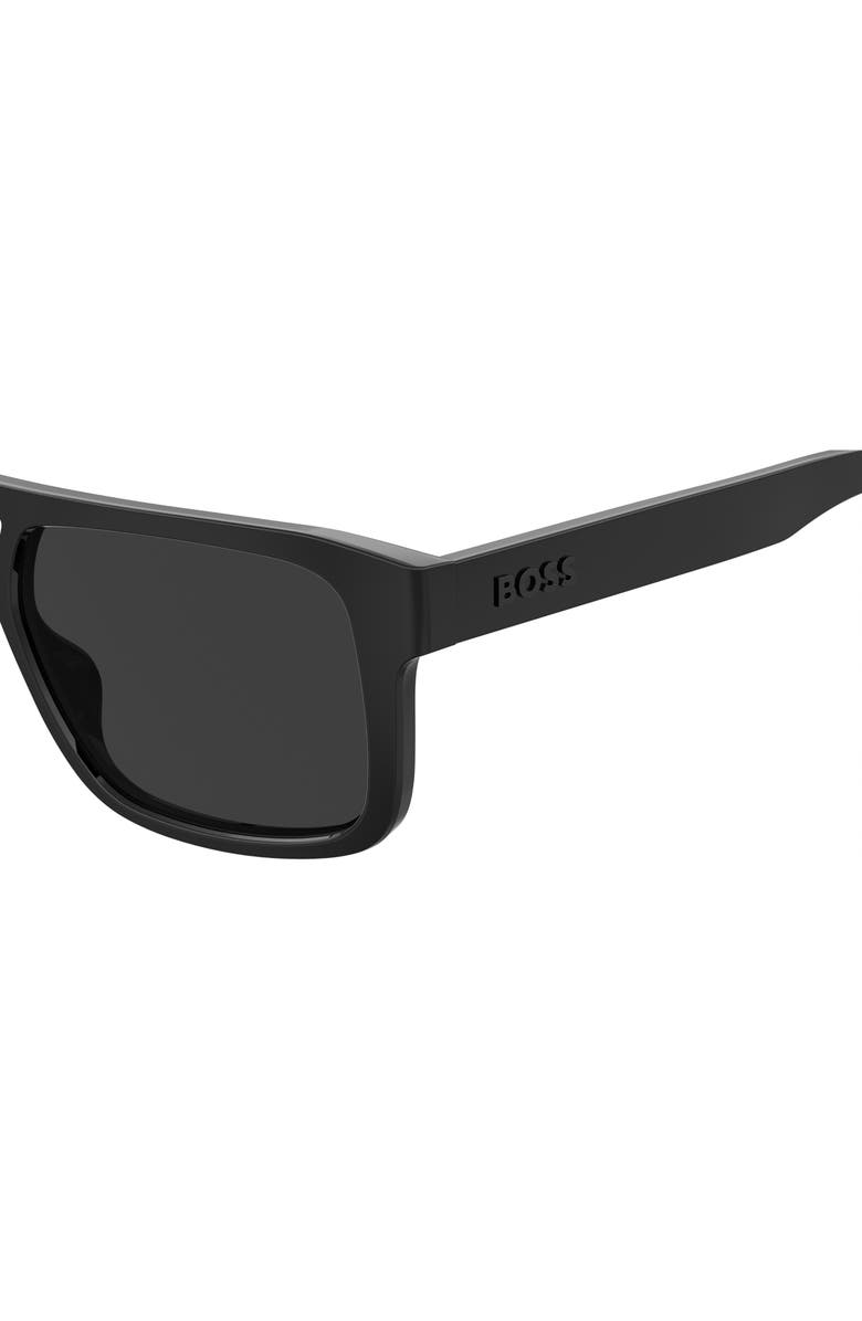 BOSS 56mm Navigator Sunglasses, Alternate, color, Black