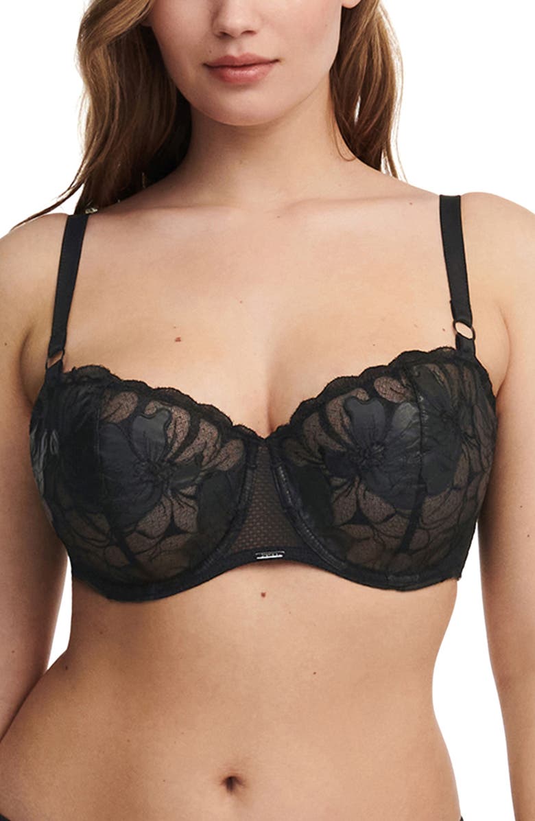 Chantelle Lingerie Fleurs Underwire Signature Demi Bra, Main, color, 
