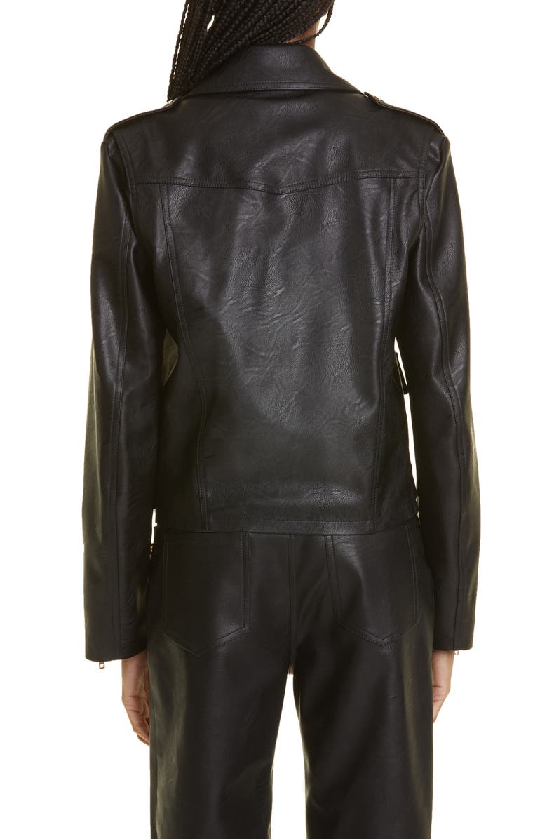 Stella McCartney Altermat Faux Leather Moto Jacket, Alternate, color, 