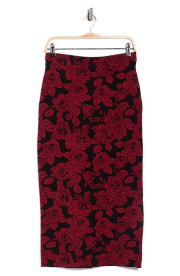 Elie Elie Tahari Floral Jacquard Pull-on Skirt In Multi