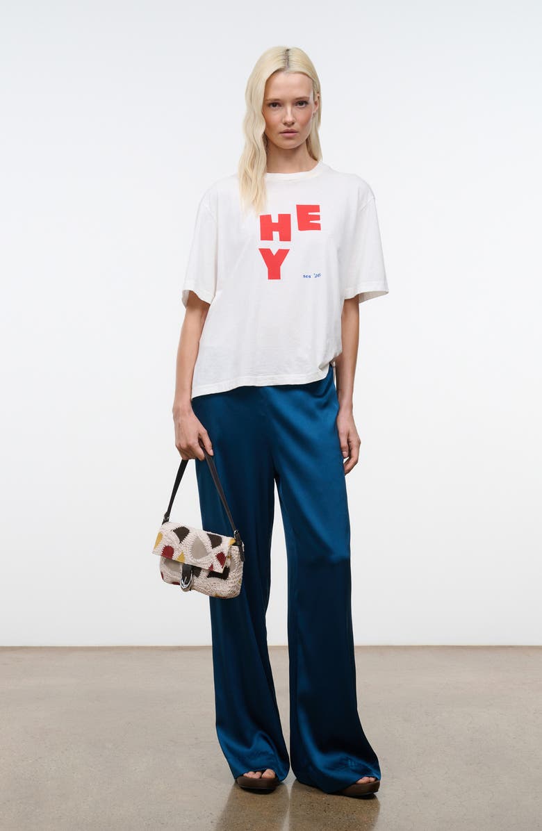 STAUD Harlow Patchwork Shoulder Bag, Alternate, color, Suede Patchwork