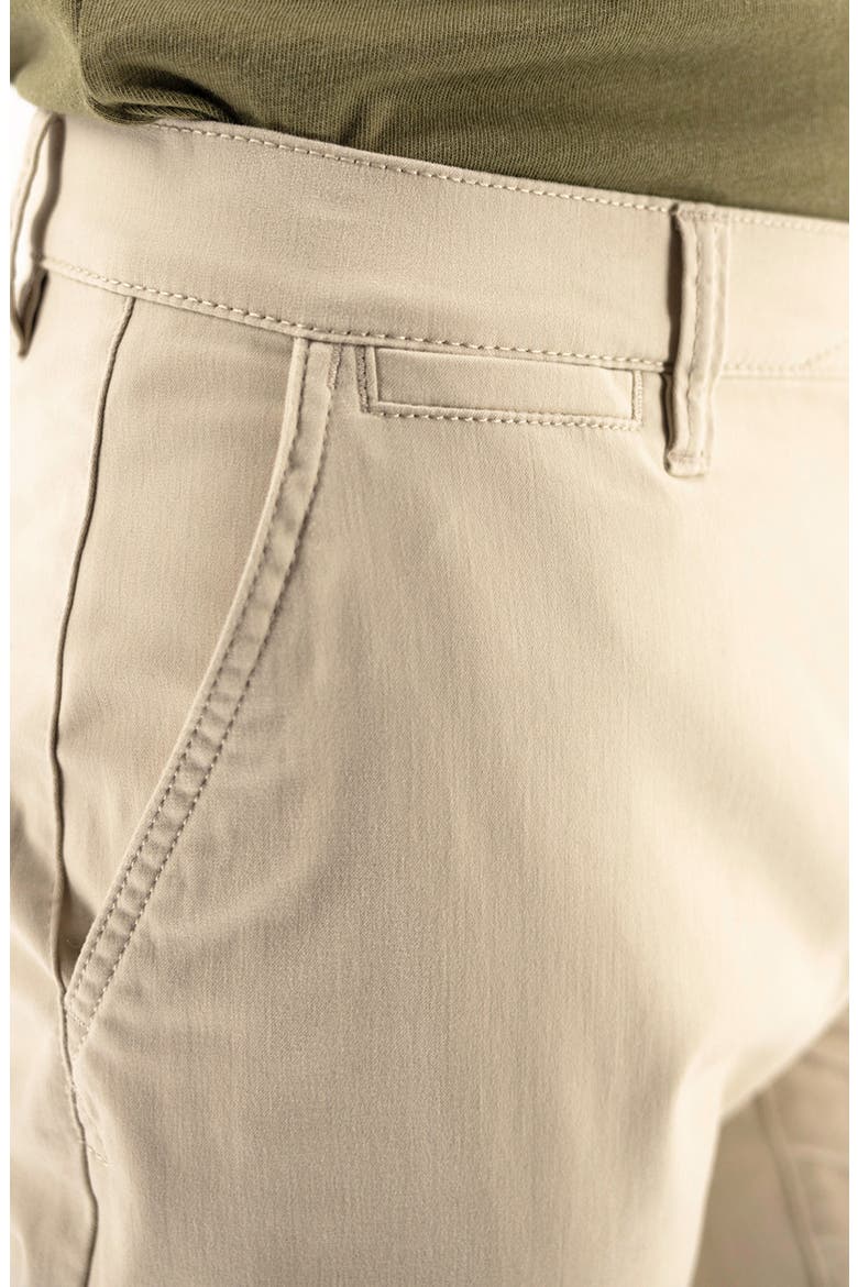 Cotton Stretch Twill Chinos, Alternate, color, BROWN RICE
