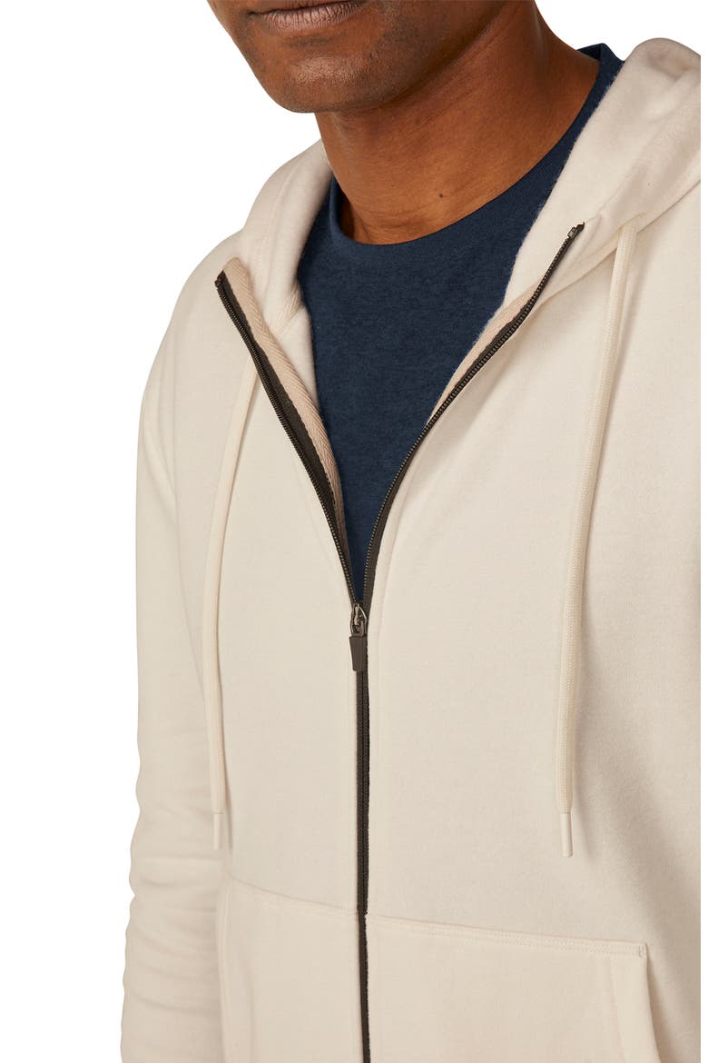 Every Body Cotton Blend Zip Hoodie, Alternate, color, FRESH SNOW