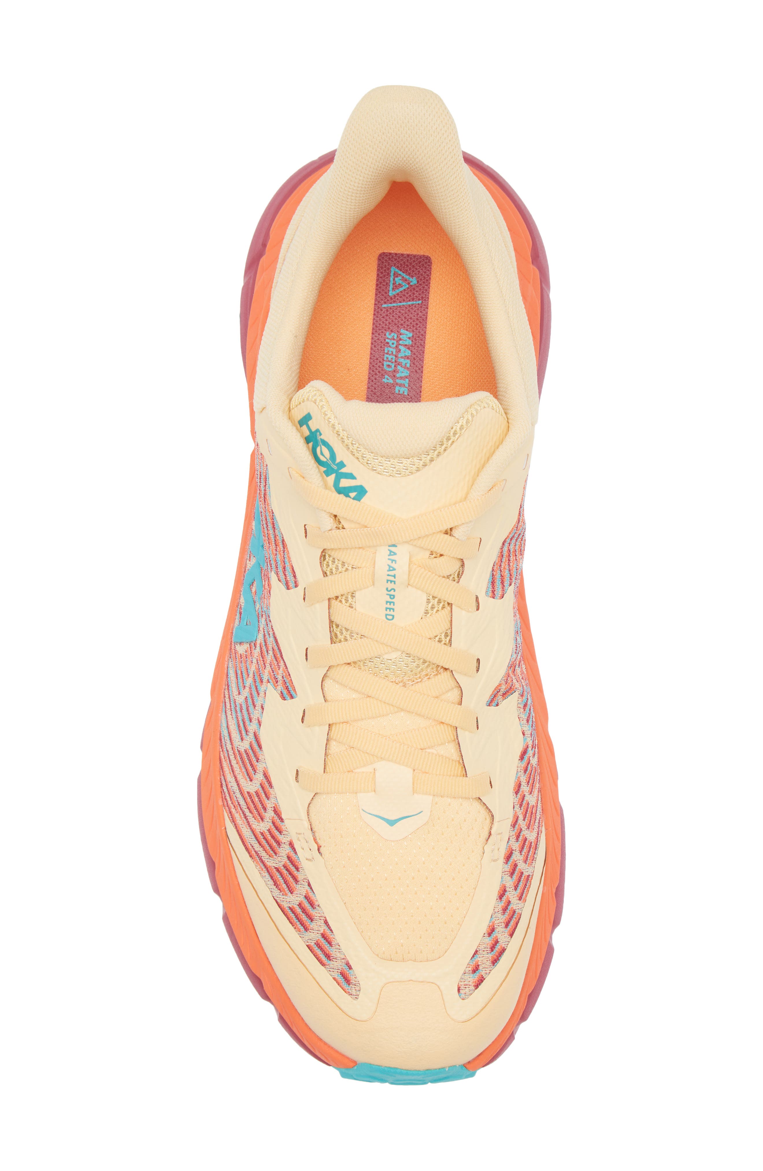 HOKA Mafate Speed 4 Trail Running Shoe, Alternate, color, Impala / Flame