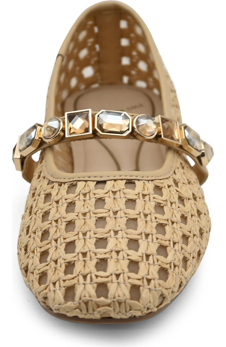 Kenneth Cole Zeta Mary Jane Flat, Alternate, color, Natural Raffia