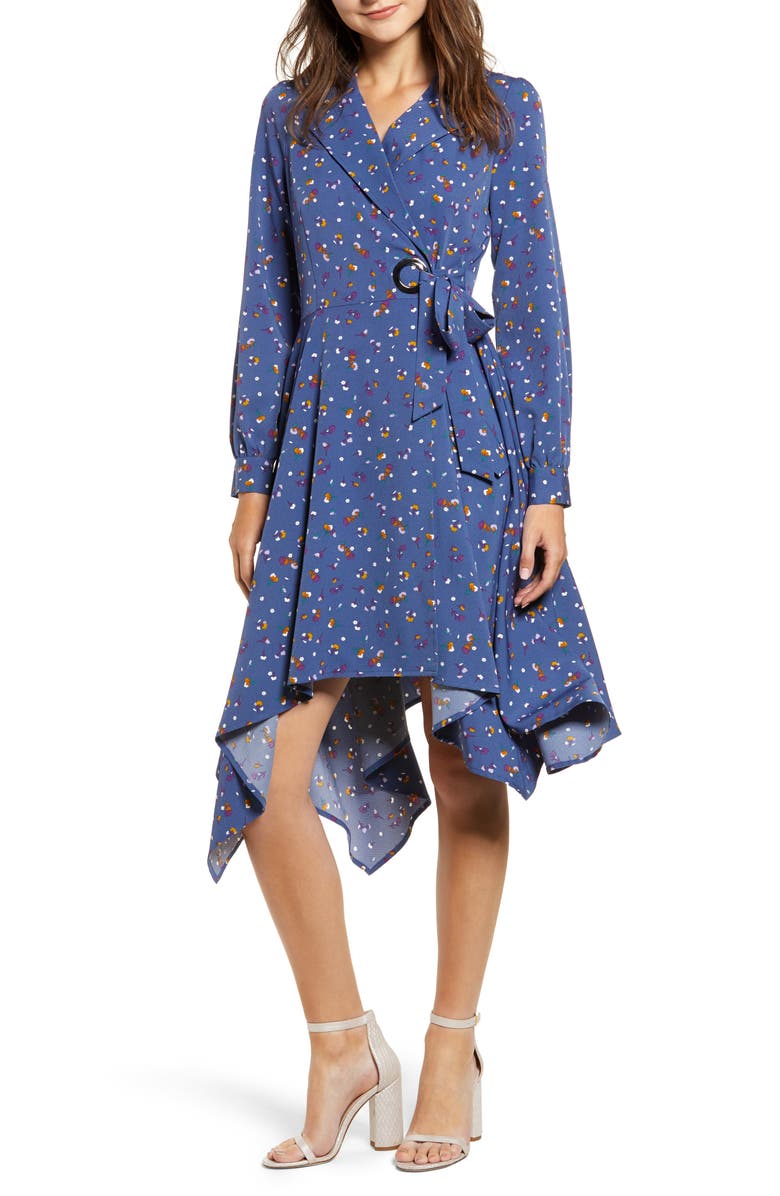 CHRISELLE LIM COLLECTION Chriselle Lim Wren Floral Print Trench Dress, Main, color, 