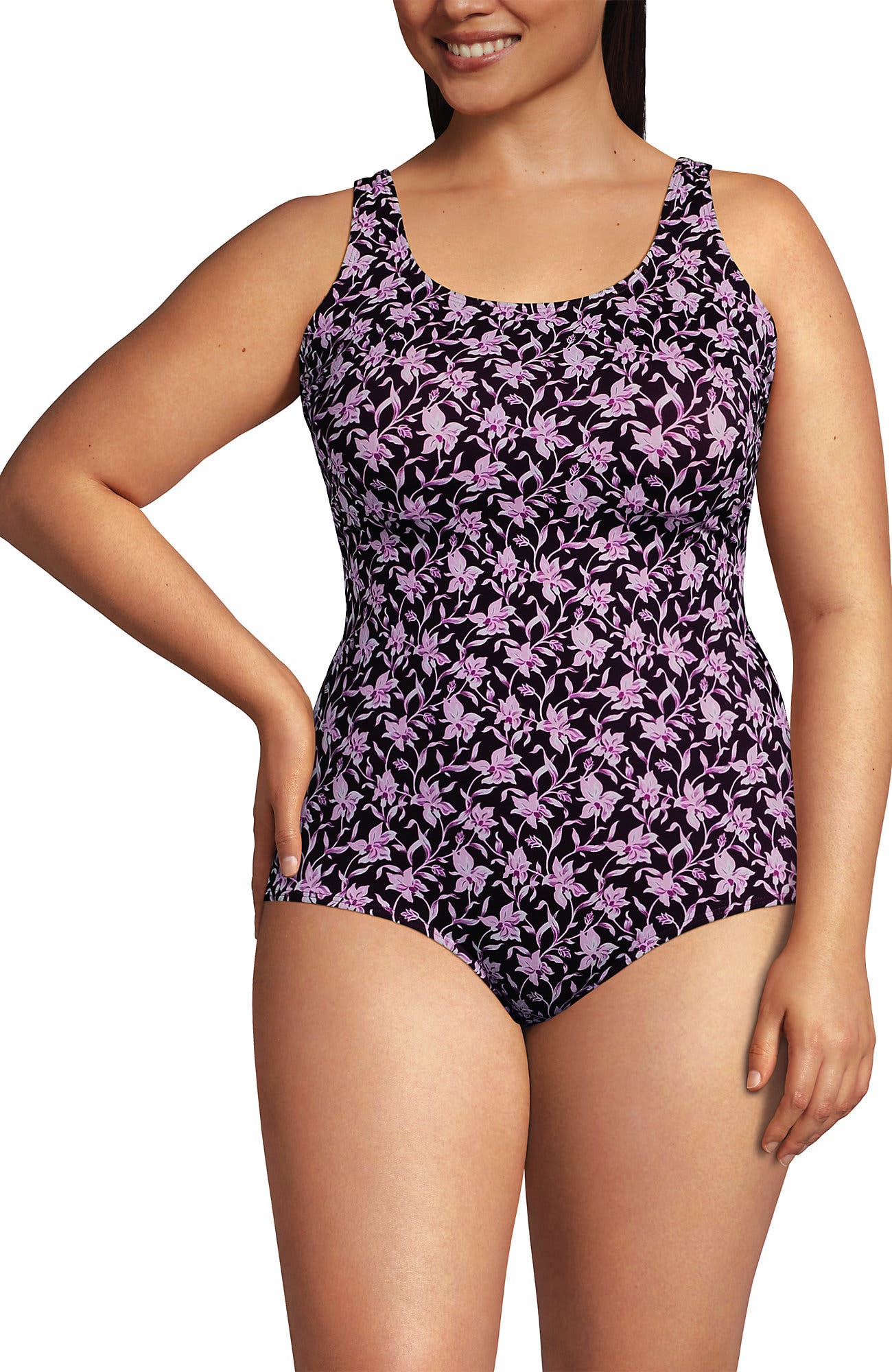 Tropic Floral Ditsy/Dark Wine
