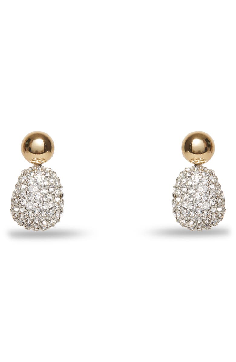 Lele Sadoughi Pebble Stud Earrings, Main, color, Crystal