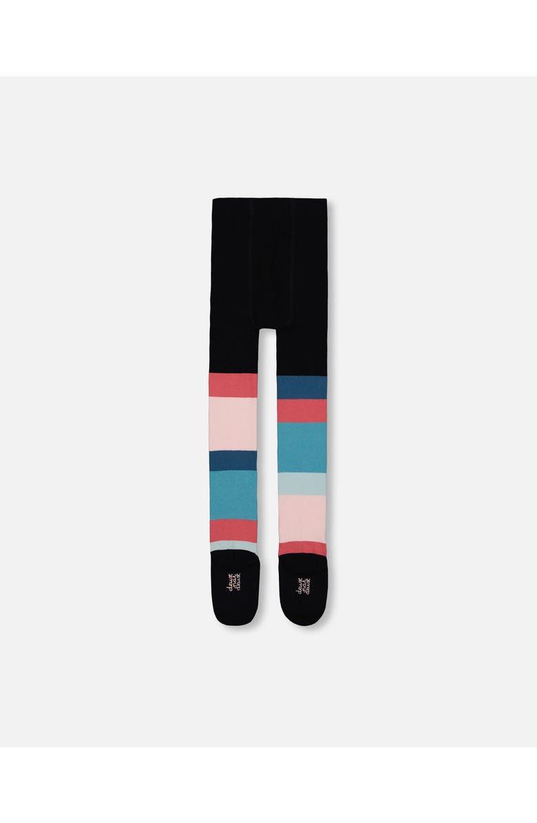 Deux par Deux Girl's Striped Tights Multicolor, Alternate, color, 