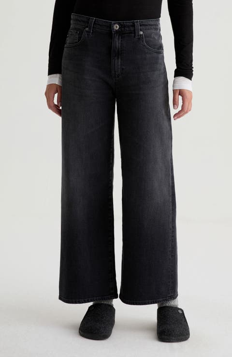 Saige Mid Rise Ankle Wide Leg Jeans (Nebula)