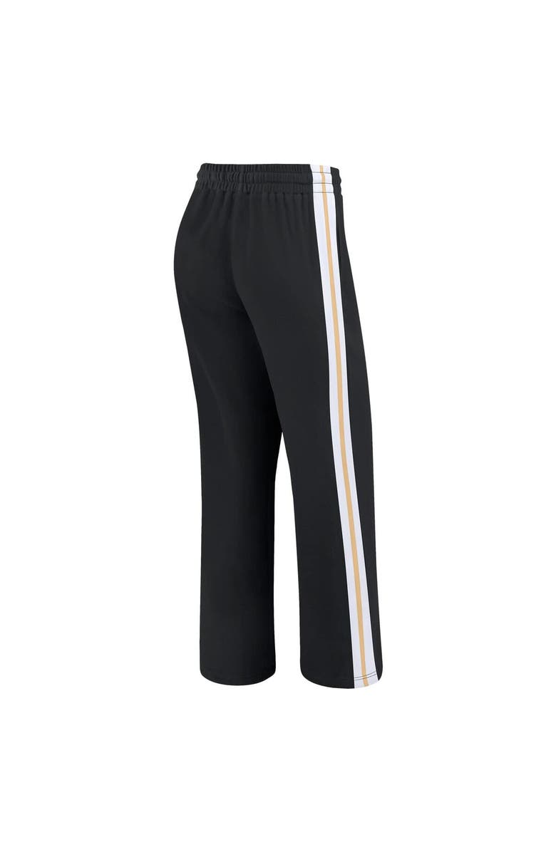 WEAR by Erin Andrews Women's WEAR by Erin Andrews Black New Orleans Saints Color-Block Straight Leg Pants, Alternate, color, Black