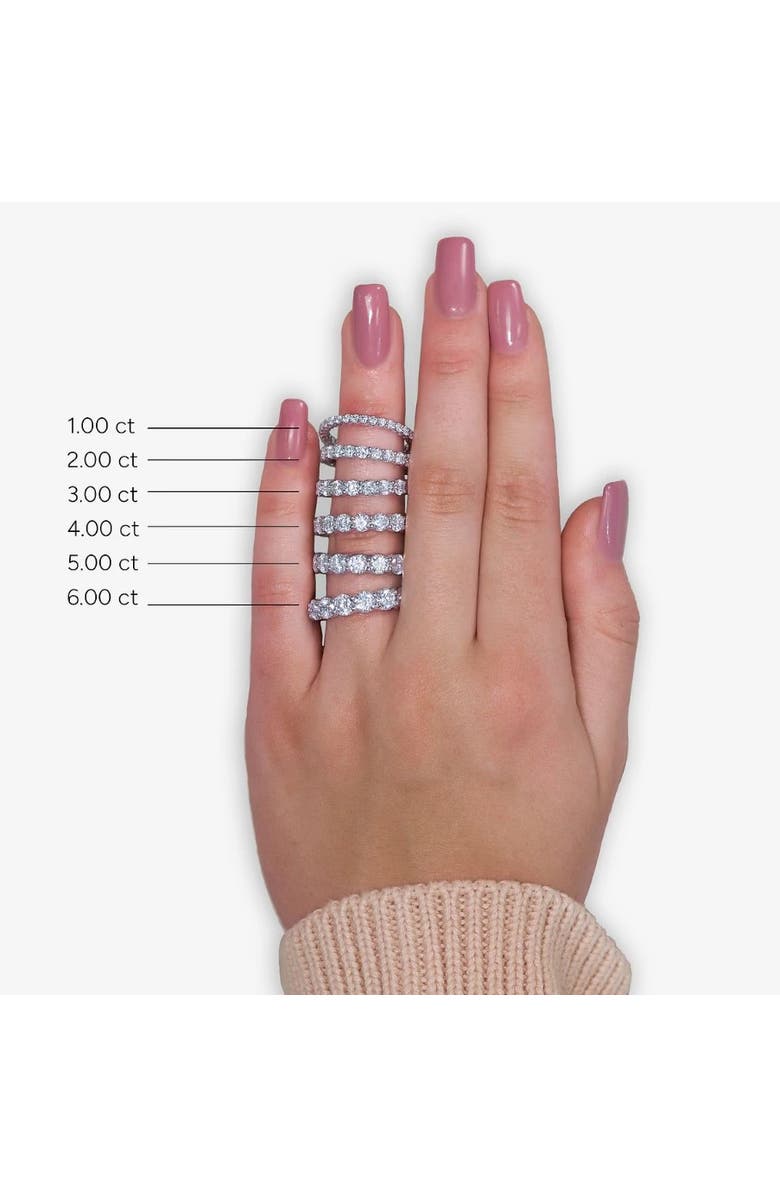 Bliss Diamond 1 - 5 Ct Round Cut Diamond Eternity Ring Lab Grown 14k or Gold, Alternate, color, 