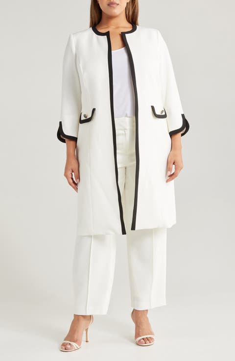 Framed Long Topper Jacket (Plus)