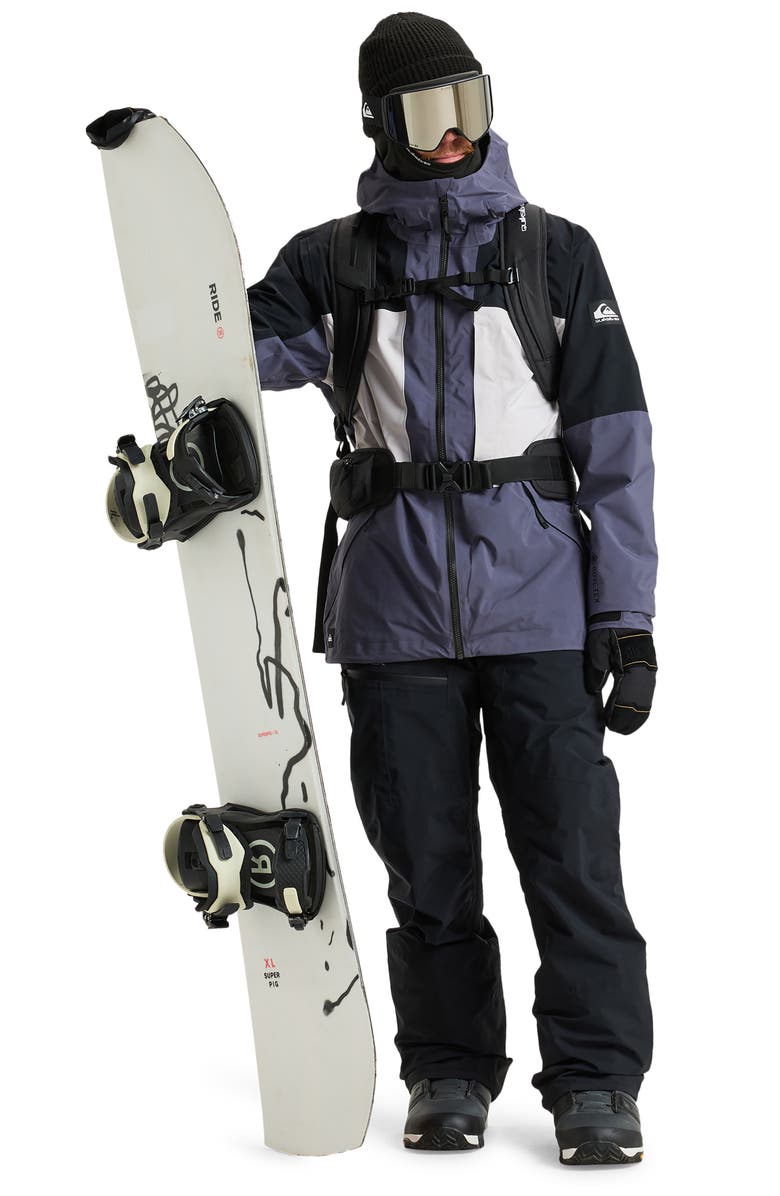 Quiksilver Forever Stretch Gore-Tex<sup>®</sup> Waterproof Ski Jacket, Alternate, color, Graystone