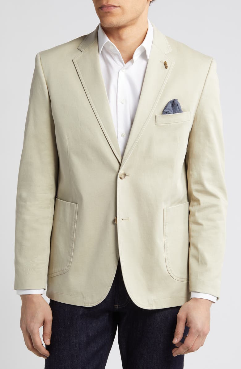 Johnston & Murphy Washed Cotton Blazer, Main, color,